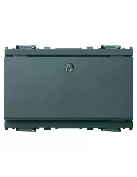 Interruptor iluminado Vimar Idea 16021.G 1P 16Ax 3 módulos gris